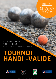 Tournoi de pétanque Handi-Valide à Solignac le 7 juillet
